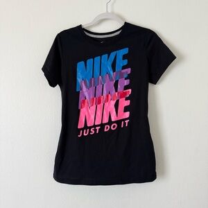 Nike dri-fit Black slim fit Short Sleeve T-Shirt
